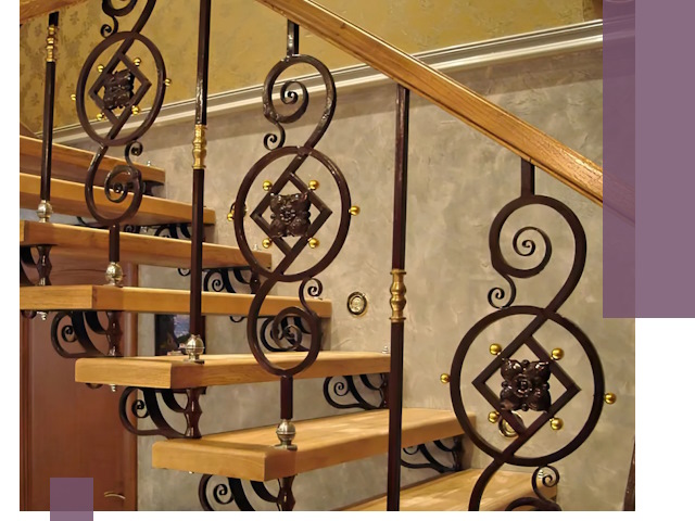 Изготовление кованых лестниц под ключ в Миассе