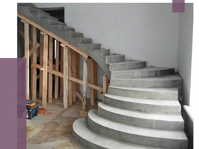 Изготовление бетонных лестниц под ключ в Миассе от 19832 руб. | ПРОЛЁТ-Мсс