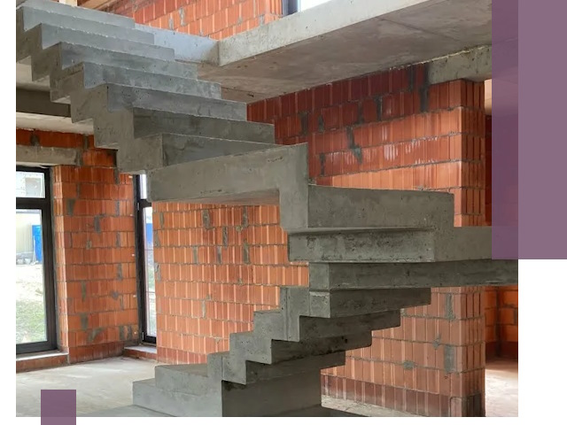 Изготовление бетонных лестниц под ключ в Миассе