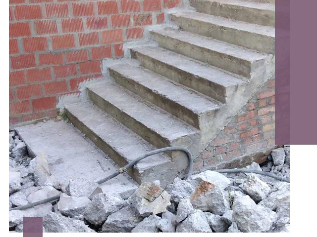 Демонтаж бетонных лестниц в Миассе: быстро и безопасно