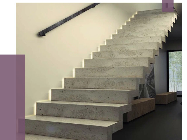 Облицовка бетонных лестниц в Миассе от 4577 руб/м2 
