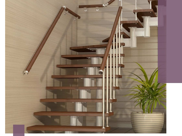 Изготовление модульных лестниц под ключ в Миассе