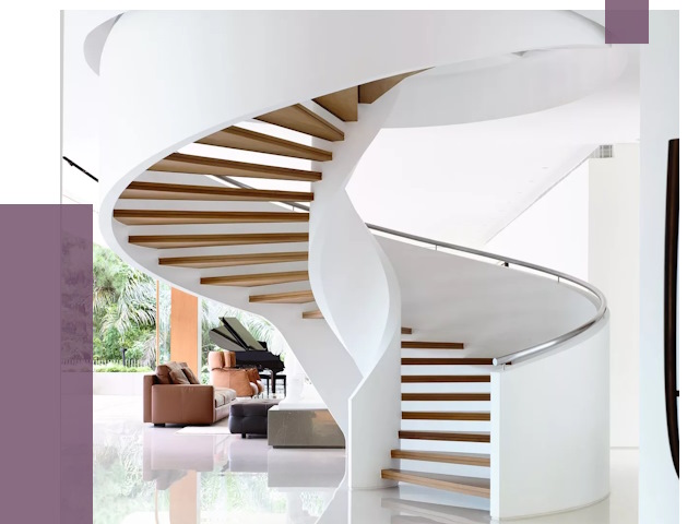 Винтовые лестницы в Миассе под ключ от 48308 руб. | ПРОЛЁТ-Мсс