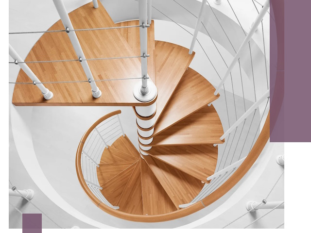 Изготовление винтовых лестниц под ключ в Миассе