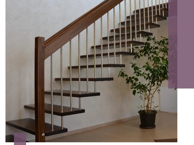 Лестницы на больцах под ключ в Миассе – изготовление и монтаж