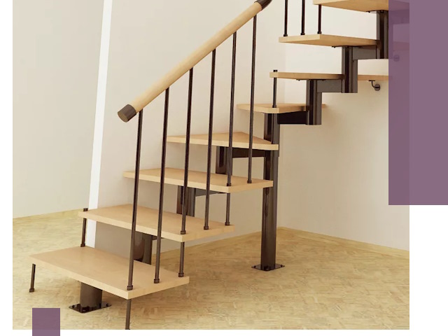 Монтаж лестниц на больцах в Миассе — быстро и надежно