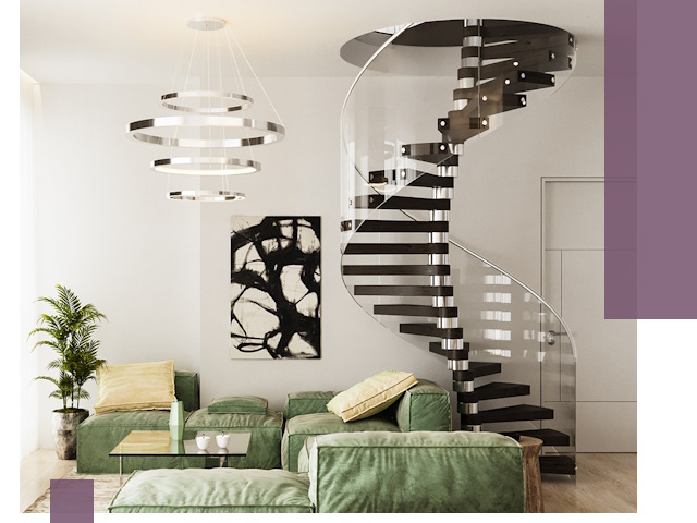 Лестницы для двухуровневой квартиры в Миассе — изготовление и монтаж