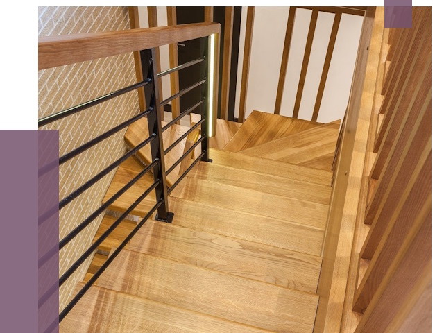 Лестницы из ясеня в Миассе под ключ от 9967 руб. 