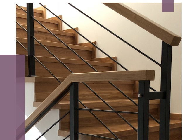 Обшивка металлической лестницы деревом в Миассе от 4322 руб. 