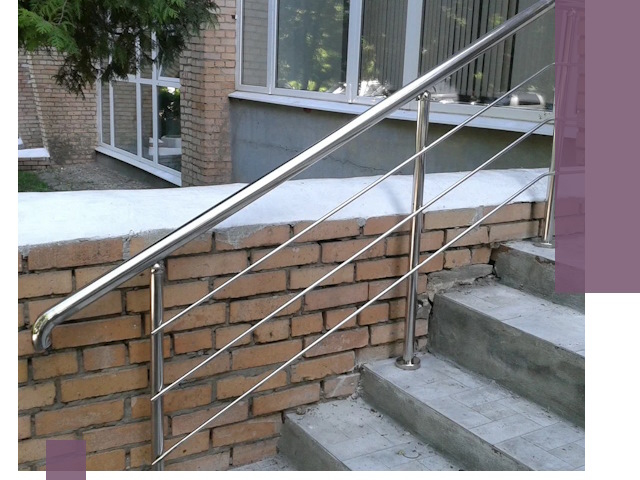 Перила из нержавеющей стали высокого качества в Миассе