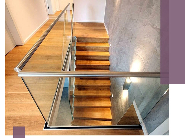 Перила для лестницы в доме — изготовление и монтаж в Миассе