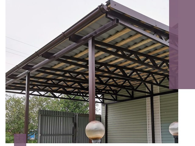 Навесы под ключ в Миассе: изготовление, монтаж и гарантия