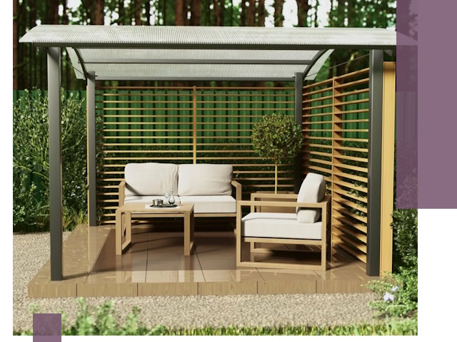 Навесы для дачи в Миассе: изготовление, монтаж и демонтаж