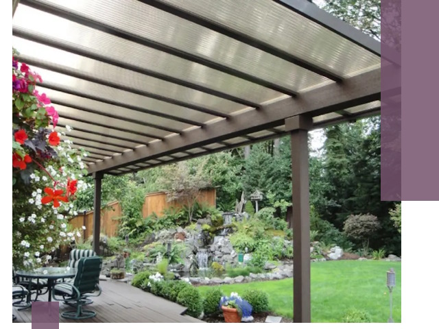 Навесы из поликарбоната под ключ в Миассе быстро и надёжно