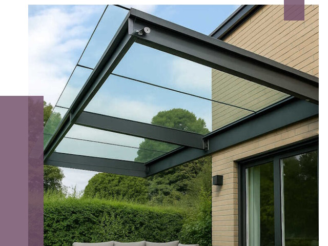 Стеклянные навесы и козырьки в Миассе от 12204 руб.