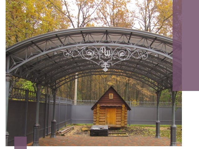 Кованые навесы премиум-класса под заказ в Миассе