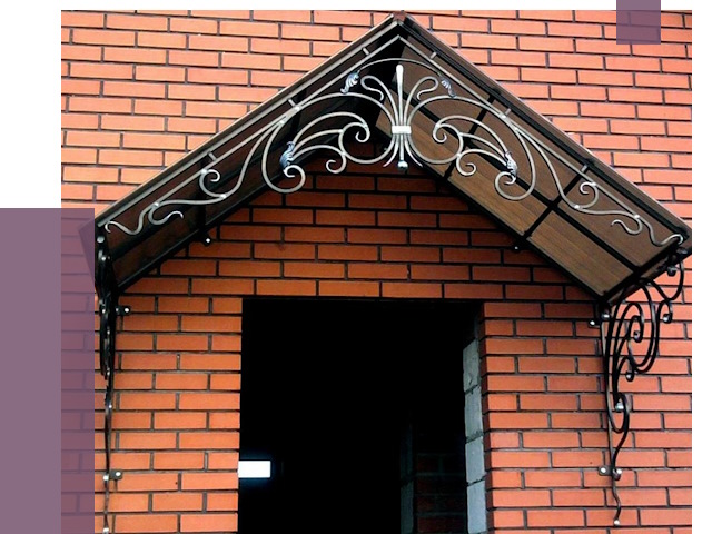 Металлические козырьки в Миассе от 10628 руб. 