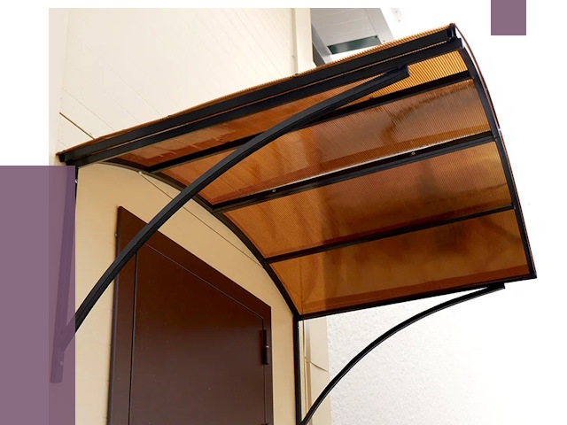 Недорогие козырьки в Миассе от 7546 руб.  | ПРОЛЁТ-Мсс