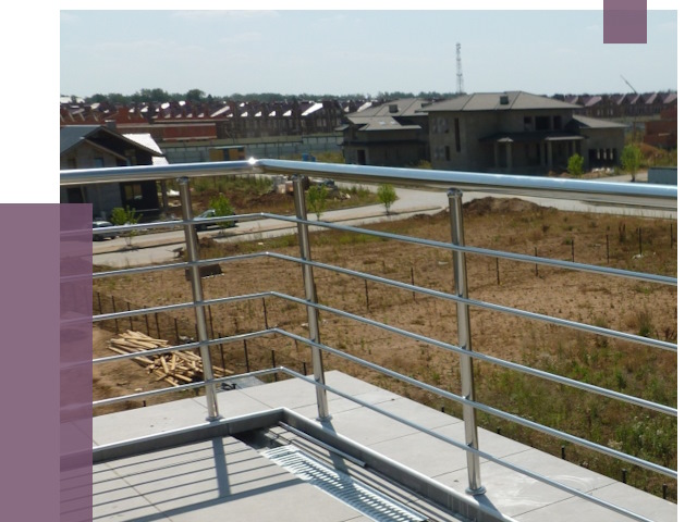 Парапеты из нержавеющей стали в Миассе от 7933 руб. за м² | ПРОЛЁТ-Мсс