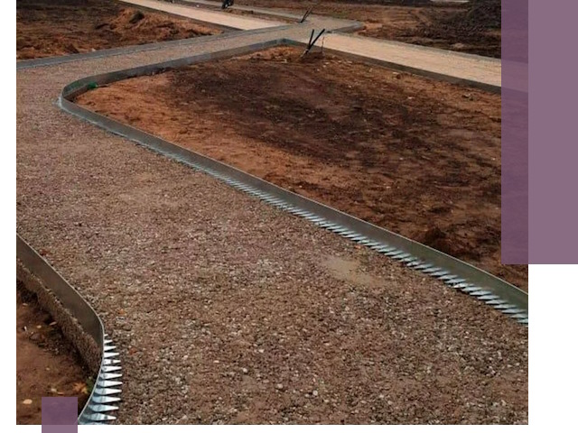 Металлические бордюры под ключ в Миассе — изготовление и монтаж