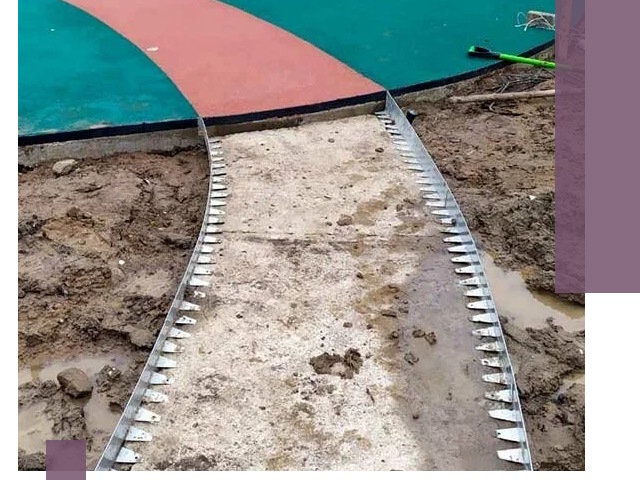 Металлические бордюры для дорожек в Миассе — монтаж и изготовление