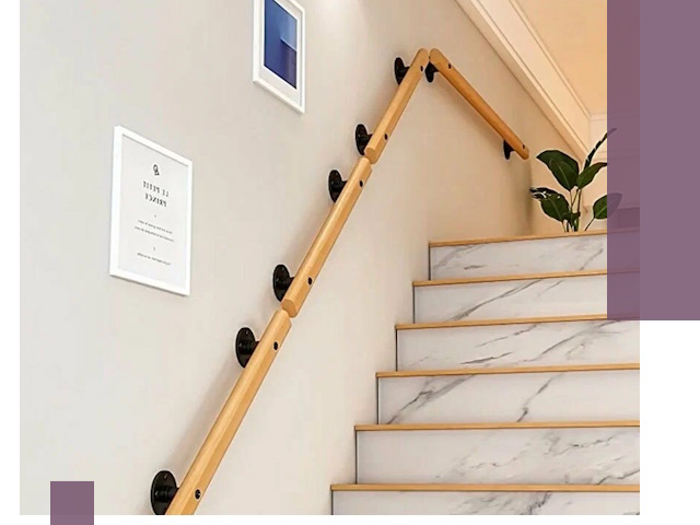 Поручни металлические и деревянные под ключ в Миассе