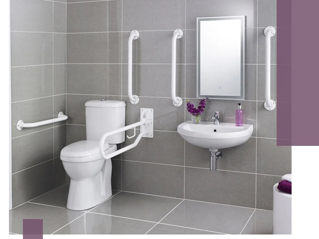 Поручни для санузлов в Миассе: установка, ремонт и монтаж